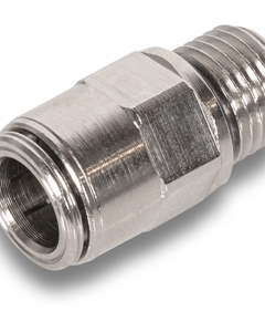 Reducing nipple 1/4" m nickel f/hose PA 10mm